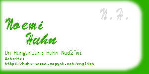 noemi huhn business card